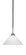 Paramount One Light Pendant in Matte Black & Brushed Nickel (200|3401-MBBN-4001)