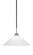Paramount One Light Pendant in Matte Black & Brushed Nickel (200|3401-MBBN-4011)