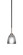 Paramount One Light Mini Pendant in Matte Black & Brushed Nickel (200|3401-MBBN-500)