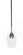 Paramount One Light Mini Pendant in Matte Black & Brass (200|3401-MBBR-210)