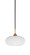 Paramount One Light Pendant in Matte Black & Brass (200|3401-MBBR-216)