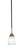 Paramount One Light Mini Pendant in Matte Black & Brass (200|3401-MBBR-460)