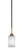 Paramount One Light Mini Pendant in Matte Black & Brass (200|3401-MBBR-531)
