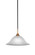 Paramount One Light Pendant in Matte Black & Brass (200|3401-MBBR-53615)
