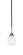 Paramount One Light Mini Pendant in Matte Black & Brass (200|3401-MBBR-615)
