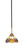 Paramount One Light Mini Pendant in Matte Black & Brass (200|3401-MBBR-9975)