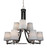 Paramount Nine Light Chandelier in Matte Black & Brushed Nickel (200|3409-MBBN-4032)