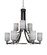 Paramount Nine Light Chandelier in Matte Black & Brushed Nickel (200|3409-MBBN-4062)