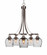 Paramount Five Light Chandelier in Brushed Nickel (200|3415-BN-4810)
