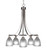 Paramount Five Light Chandelier in Brushed Nickel (200|3415-BN-500)
