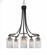 Paramount Five Light Chandelier in Matte Black & Brushed Nickel (200|3415-MBBN-3002)