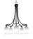 Paramount Five Light Chandelier in Matte Black & Brushed Nickel (200|3415-MBBN-310)