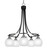 Paramount Five Light Chandelier in Matte Black & Brushed Nickel (200|3415-MBBN-4101)