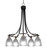 Paramount Five Light Chandelier in Matte Black & Brushed Nickel (200|3415-MBBN-500)