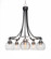 Paramount Five Light Chandelier in Matte Black & Brushed Nickel (200|3415-MBBN-5110)