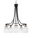 Paramount Five Light Chandelier in Matte Black & Brushed Nickel (200|3415-MBBN-615)