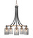 Paramount Five Light Chandelier in Matte Black & Brass (200|3415-MBBR-3002)