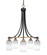 Paramount Five Light Chandelier in Matte Black & Brass (200|3415-MBBR-4061)