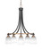 Paramount Five Light Chandelier in Matte Black & Brass (200|3415-MBBR-460)