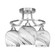 Paramount Three Light Semi-Flush Mount in Brushed Nickel (200|3417-BN-4819)