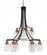 Paramount Nine Light Chandelier in Matte Black & Brushed Nickel (200|3419-MBBN-210)