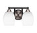 Paramount Two Light Bath Bar in Matte Black & Brushed Nickel (200|3422-MBBN-4021)
