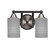 Paramount Two Light Bath Bar in Matte Black & Brushed Nickel (200|3422-MBBN-4062)