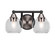 Paramount Two Light Bath Bar in Matte Black & Brushed Nickel (200|3422-MBBN-4100)