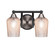 Paramount Two Light Bath Bar in Matte Black & Brushed Nickel (200|3422-MBBN-4253)