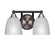 Paramount Two Light Bath Bar in Matte Black & Brushed Nickel (200|3422-MBBN-500)