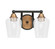 Paramount Two Light Bath Bar in Matte Black & Brass (200|3422-MBBR-210)