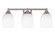 Paramount Three Light Bath Bar in Brushed Nickel (200|3423-BN-4021)