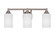 Paramount Three Light Bath Bar in Brushed Nickel (200|3423-BN-4061)