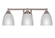 Paramount Three Light Bath Bar in Brushed Nickel (200|3423-BN-500)
