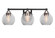 Paramount Three Light Bath Bar in Matte Black & Brushed Nickel (200|3423-MBBN-4102)