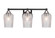 Paramount Three Light Bath Bar in Matte Black & Brushed Nickel (200|3423-MBBN-4250)