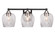 Paramount Three Light Bath Bar in Matte Black & Brushed Nickel (200|3423-MBBN-4812)