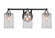 Paramount Three Light Bath Bar in Matte Black & Brushed Nickel (200|3423-MBBN-530)