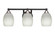 Paramount Three Light Bath Bar in Matte Black & Brushed Nickel (200|3423-MBBN-615)
