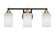 Paramount Three Light Bath Bar in Matte Black & Brass (200|3423-MBBR-310)