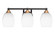 Paramount Three Light Bath Bar in Matte Black & Brass (200|3423-MBBR-4021)