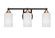 Paramount Three Light Bath Bar in Matte Black & Brass (200|3423-MBBR-4061)
