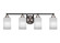 Paramount Four Light Bath Bar in Matte Black & Brushed Nickel (200|3424-MBBN-3001)