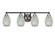 Paramount Four Light Bath Bar in Matte Black & Brushed Nickel (200|3424-MBBN-4165)