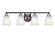 Paramount Four Light Bath Bar in Matte Black & Brushed Nickel (200|3424-MBBN-460)