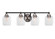 Paramount Four Light Bath Bar in Matte Black & Brushed Nickel (200|3424-MBBN-4810)