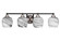 Paramount Four Light Bath Bar in Matte Black & Brushed Nickel (200|3424-MBBN-4819)