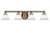 Paramount Four Light Bath Bar in Matte Black & Brass (200|3424-MBBR-311)