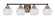 Paramount Four Light Bath Bar in Matte Black & Brass (200|3424-MBBR-4102)
