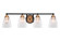 Paramount Four Light Bath Bar in Matte Black & Brass (200|3424-MBBR-461)